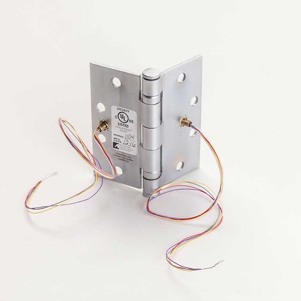 Architectural Control Systems Stanley 5 Knuckle Ball Bearing Full Mortise Hinge 4-1/2 x 4-1/2 Concealed Electric Through-Wire FBB179-4.5X4.5-26D-1104 - main